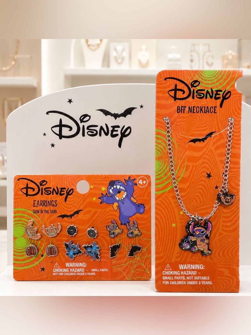 Stitch Earrings & Necklace Set-New